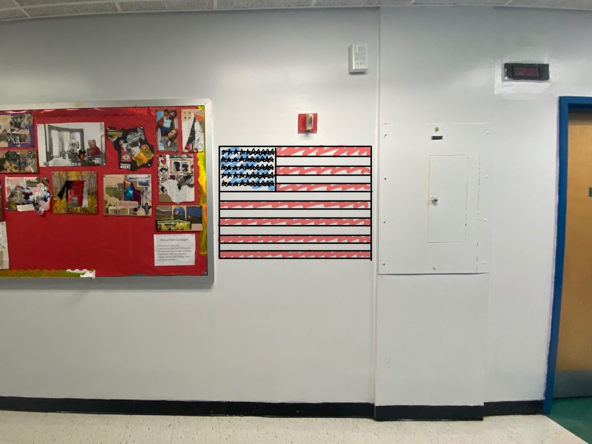 The+schools+hallways+have+empty+spaces+where+a+flag+could+possibly+be+hung.