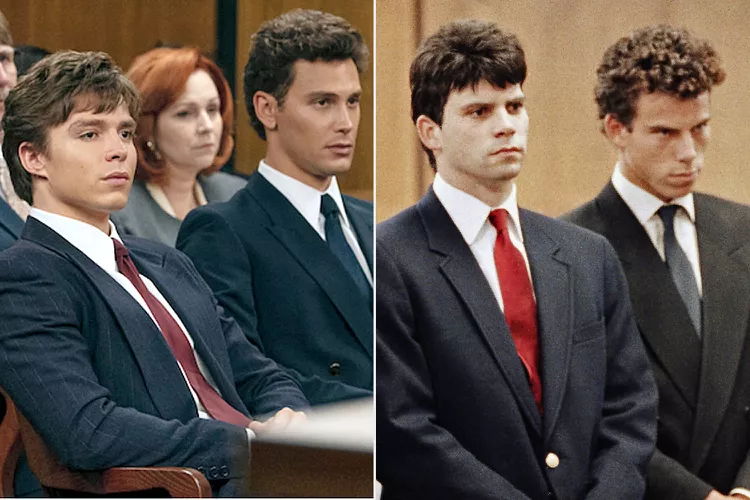 The Menendez Brothers in Actuality (Right) and in the Netflix Portrayal (Left).