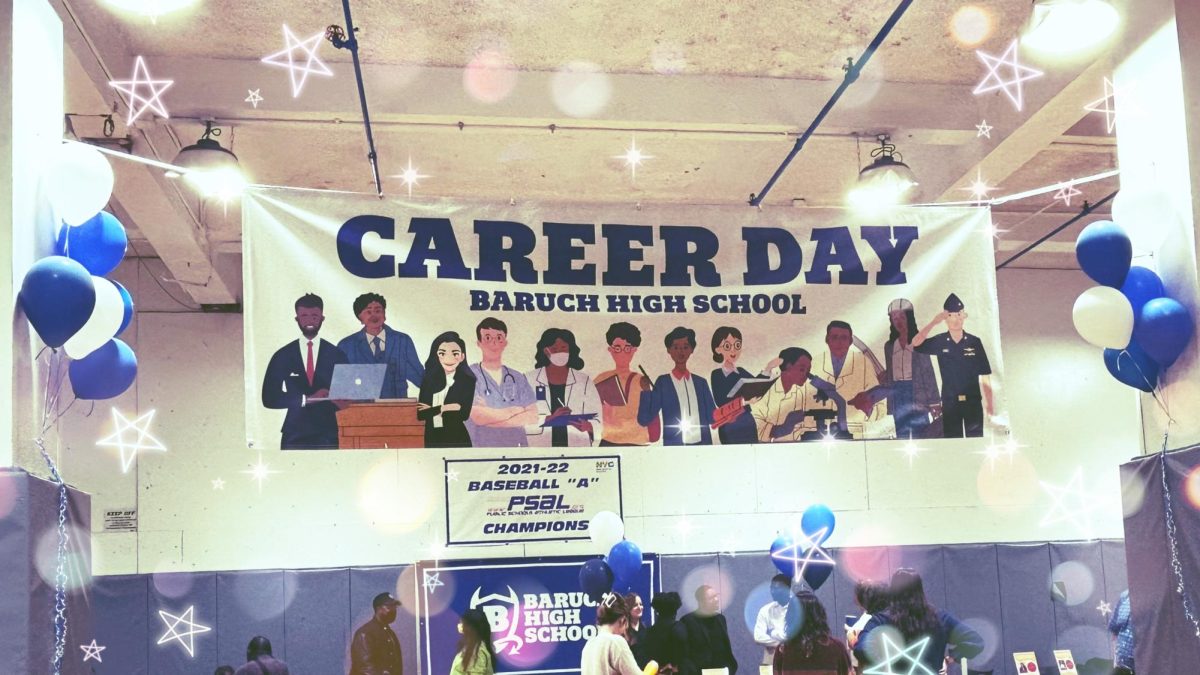 Career Day Banner displayed during the event