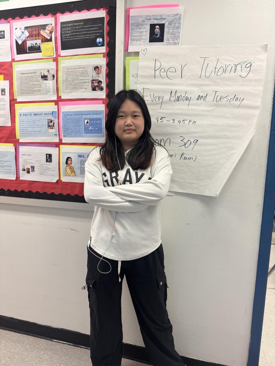 Photograph of Queenie Chen, a player of the team.