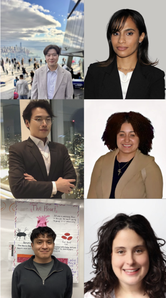 In order of appearance: Hui Jin, Ashley Iguina, Andy Zheng, Yessica Gomez, David Sanchez, Rita Ross. 