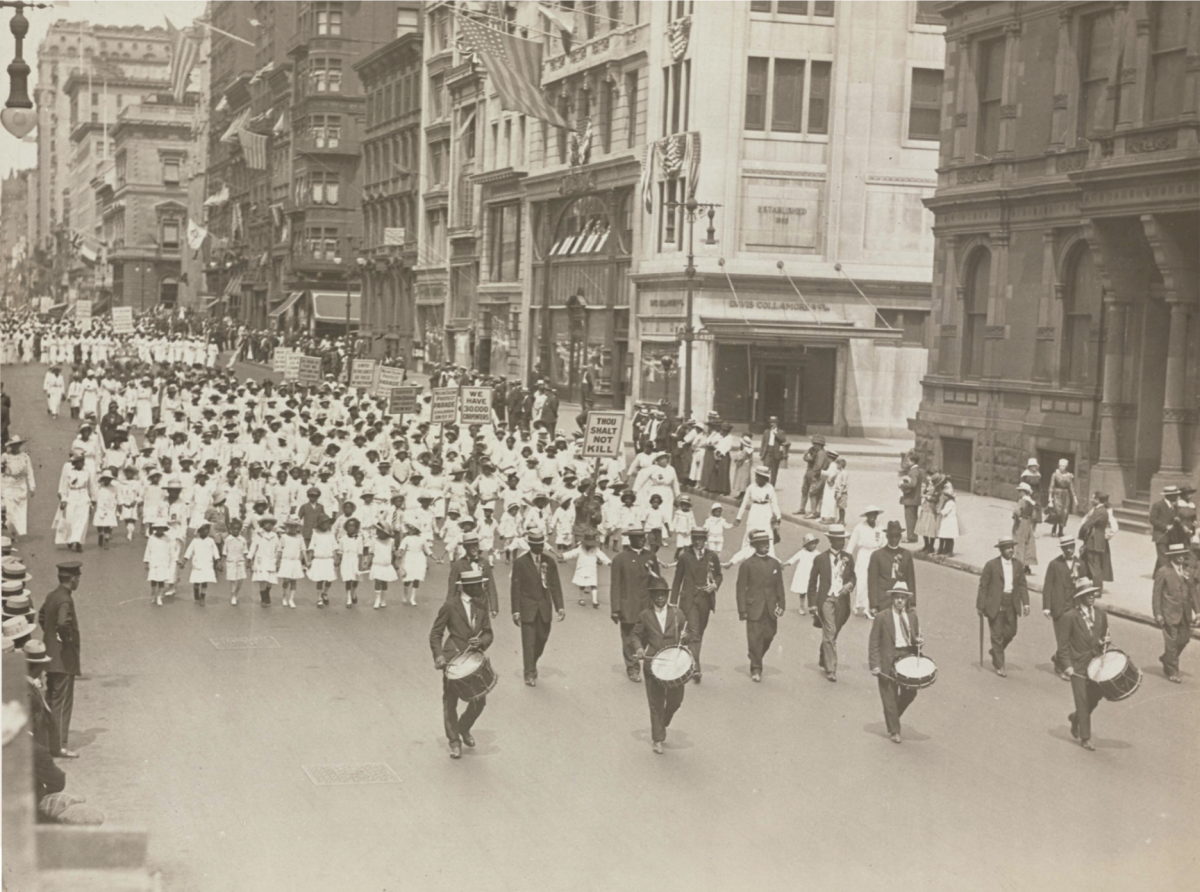 Silent Parade, 1917 in New York City