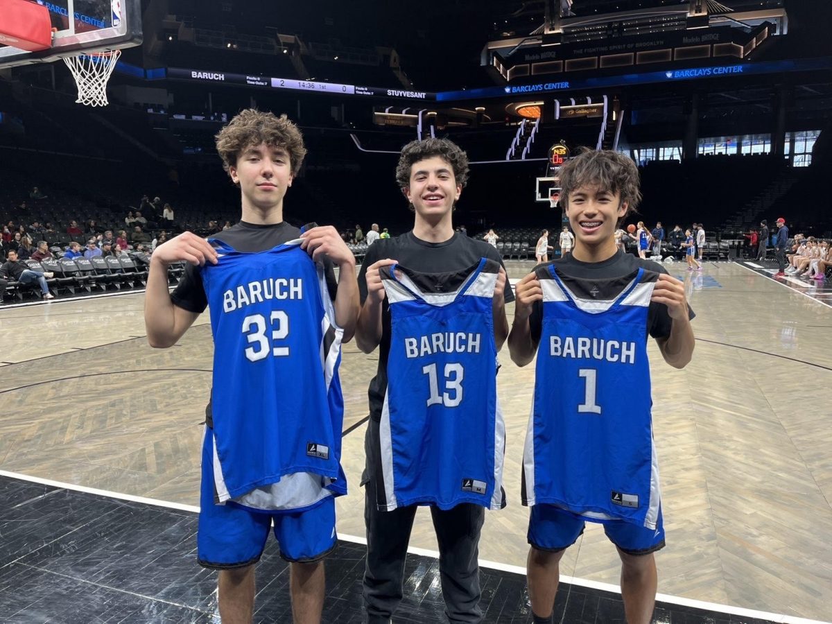 Junior varsity players at Baruch v. Stuyvesant game.